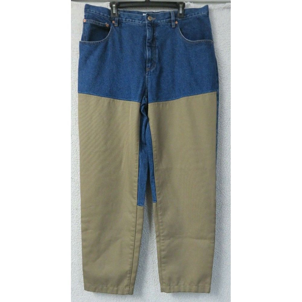 Mens Columbia‎ Brown Brush Guard Jeans HM 8015 Hiking Outdoors Blue Size 38x32